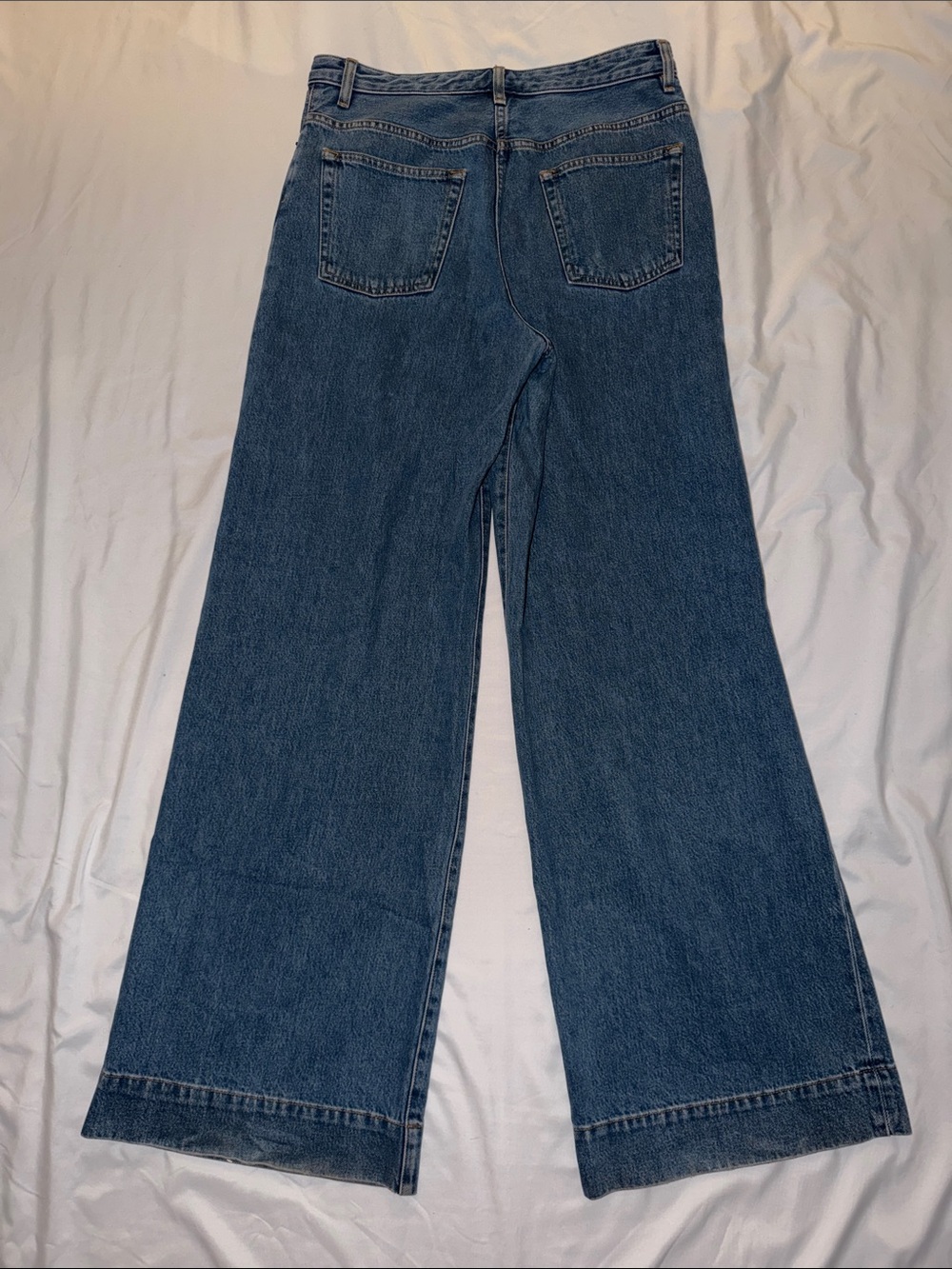 THE ROW Edna Indigo Wide Leg Jean, size 8 - Picture 5 of 16